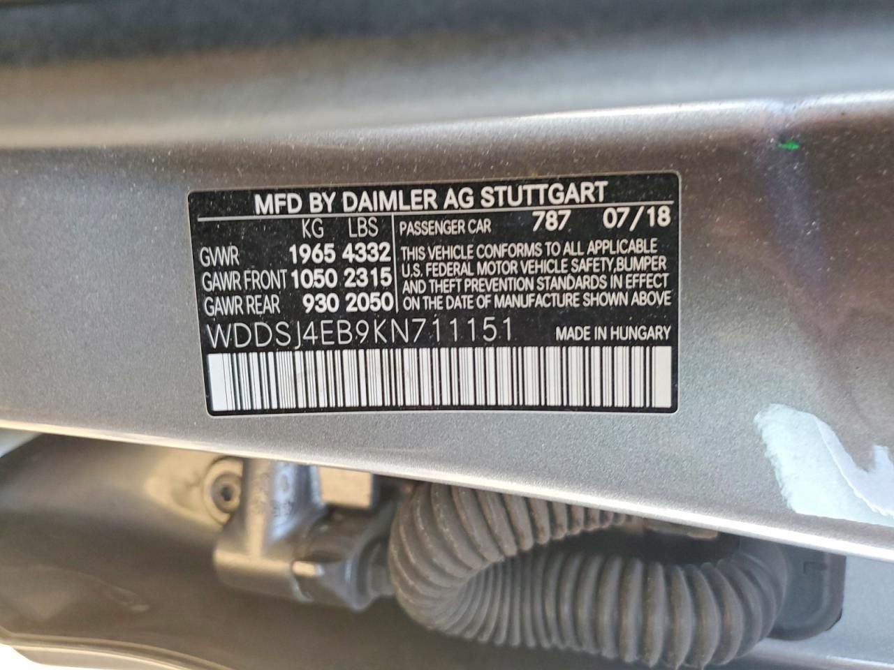 2019 Mercedes-Benz Cla 250