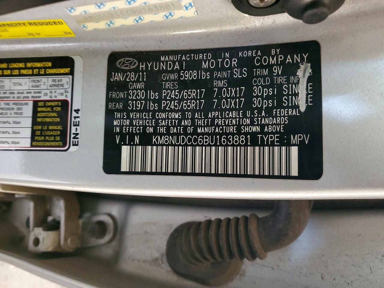 2011 Hyundai Veracruz gls