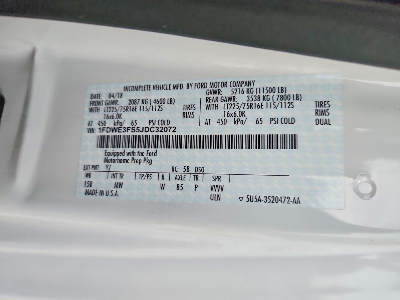 2018 Ford Econoline E100 Van