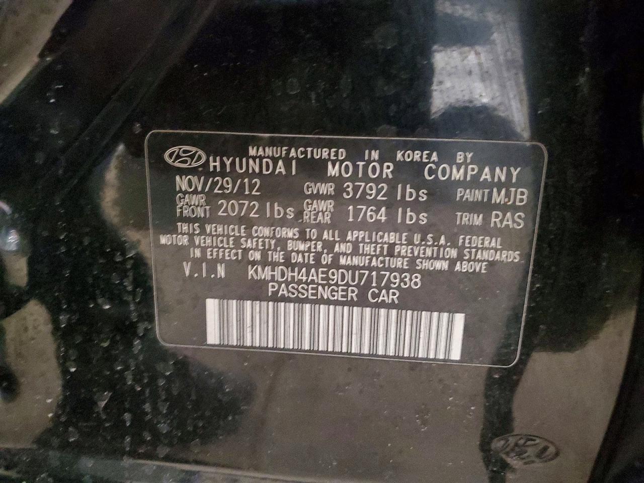 2013 Hyundai Elantra gls