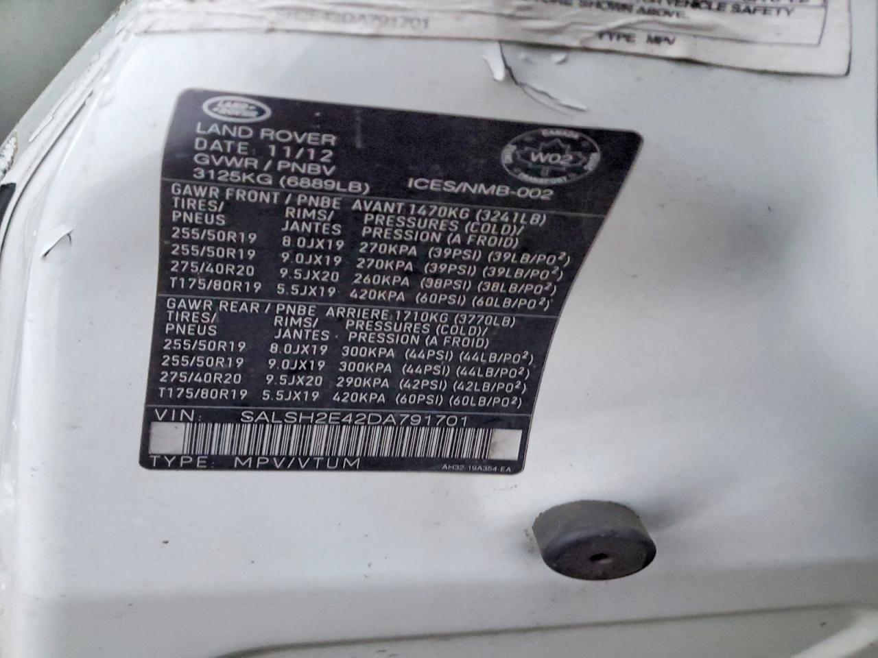 2013 Land Rover Range Rover Sport sc