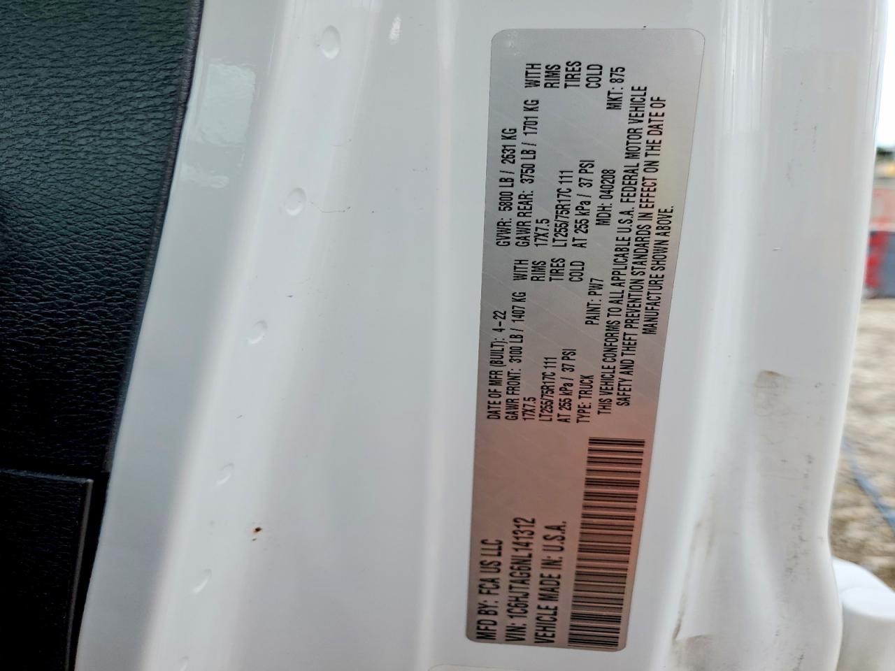 2022 Jeep Gladiator Sport