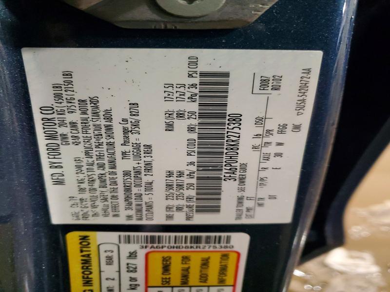 2019 Ford Fusion se