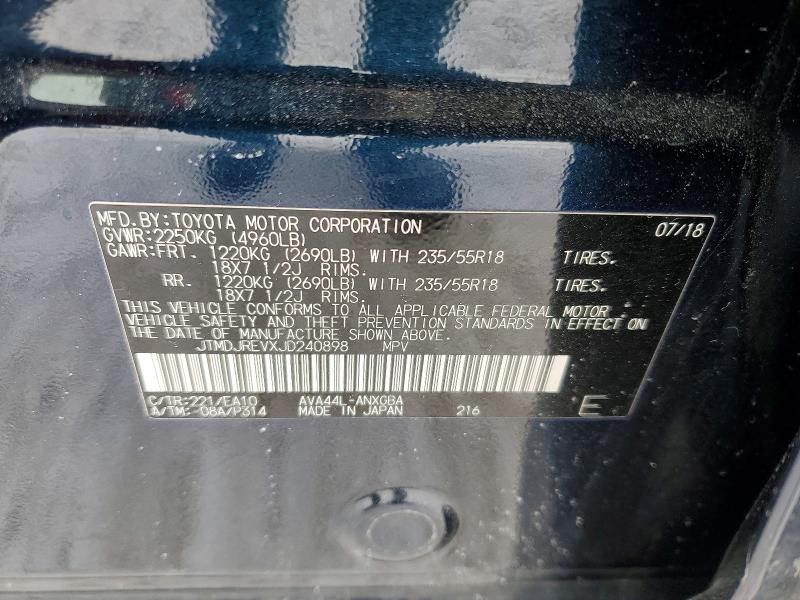 2018 Toyota Rav4 hv Limited