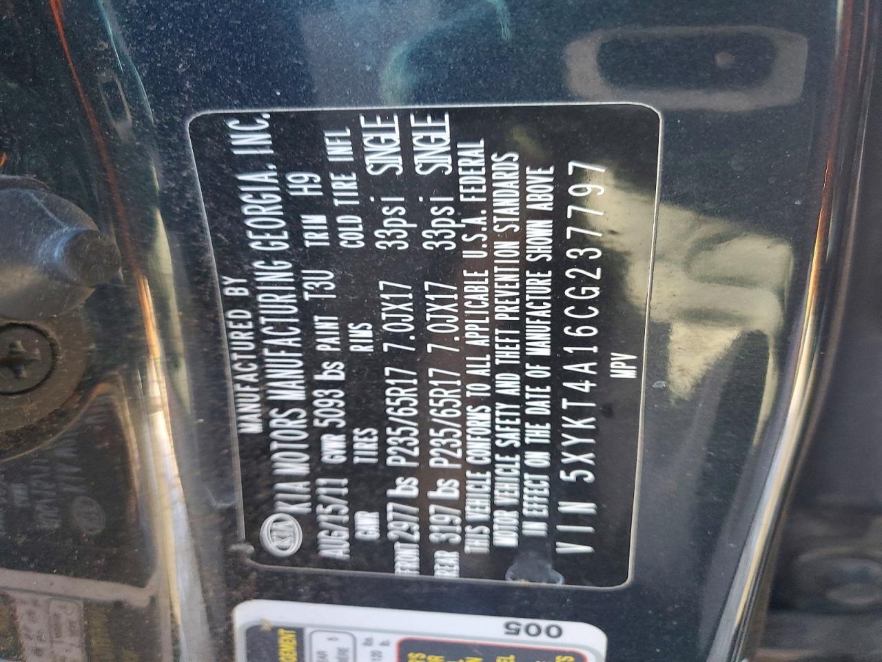 2012 KIA Sorento Base