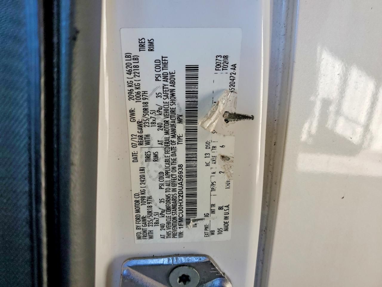 2013 Ford Escape sel