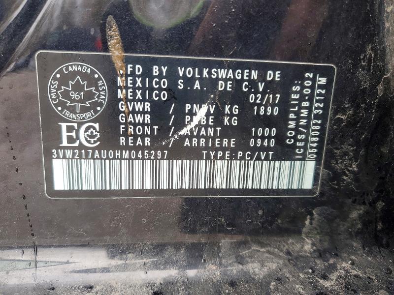 2017 Volkswagen Golf s