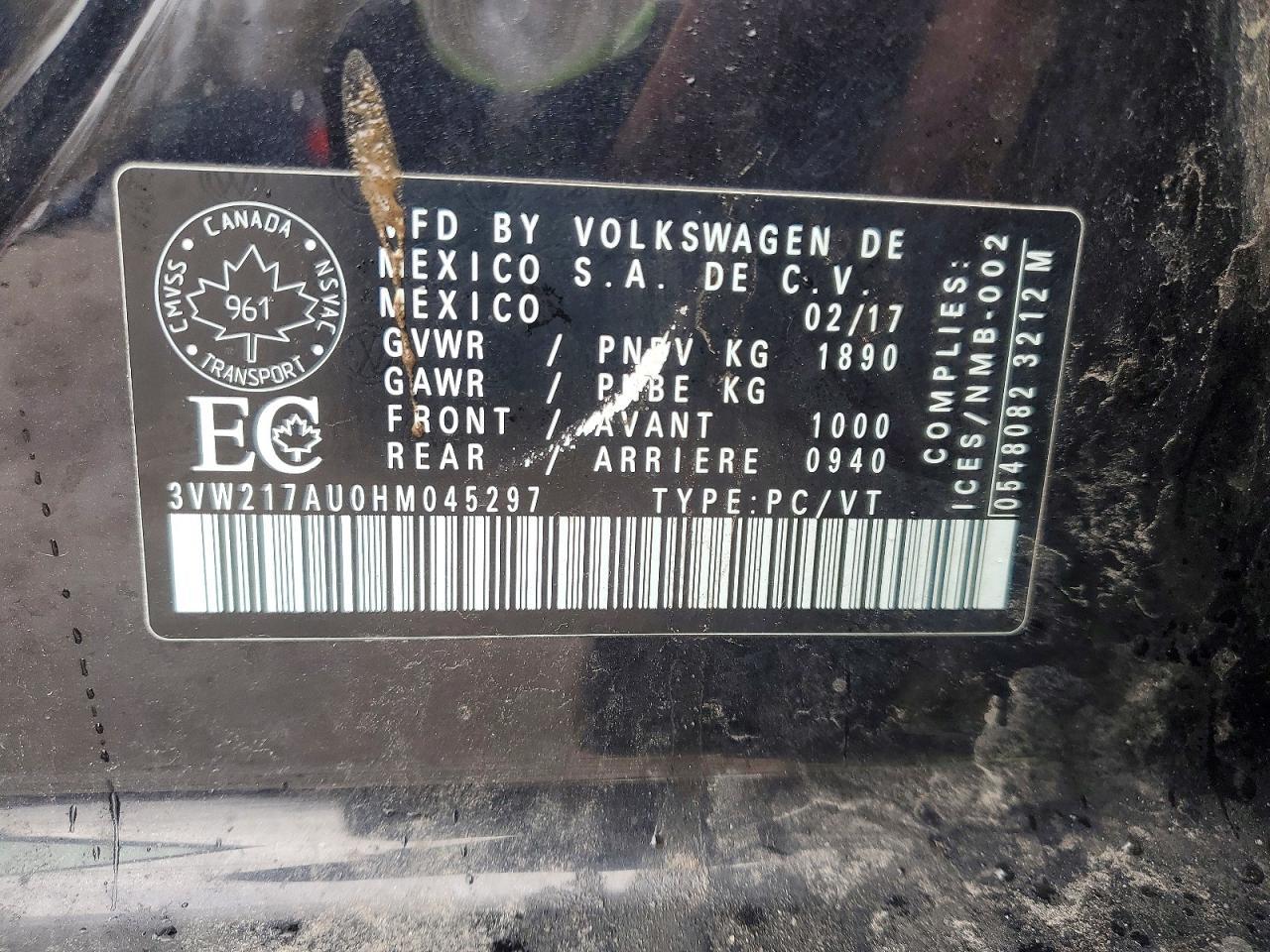 2017 Volkswagen Golf s