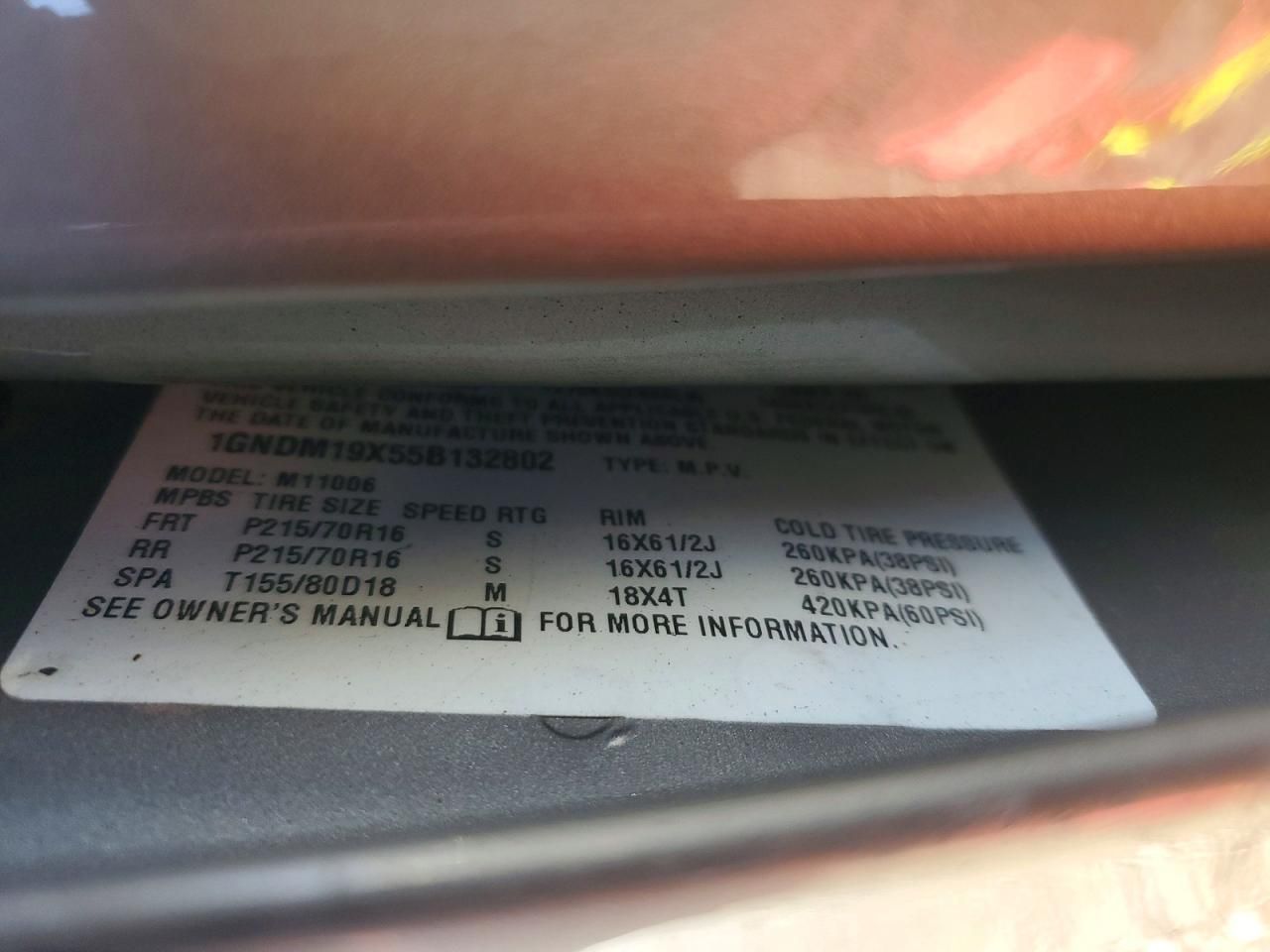 2005 Chevrolet Astro