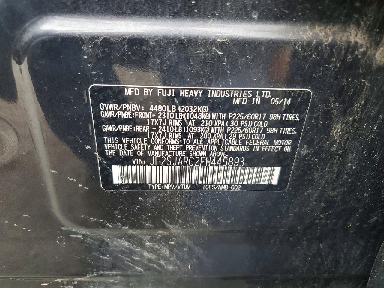 2015 Subaru Forester 2.5i Limited