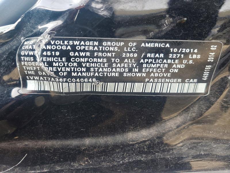 2015 Volkswagen Passat s