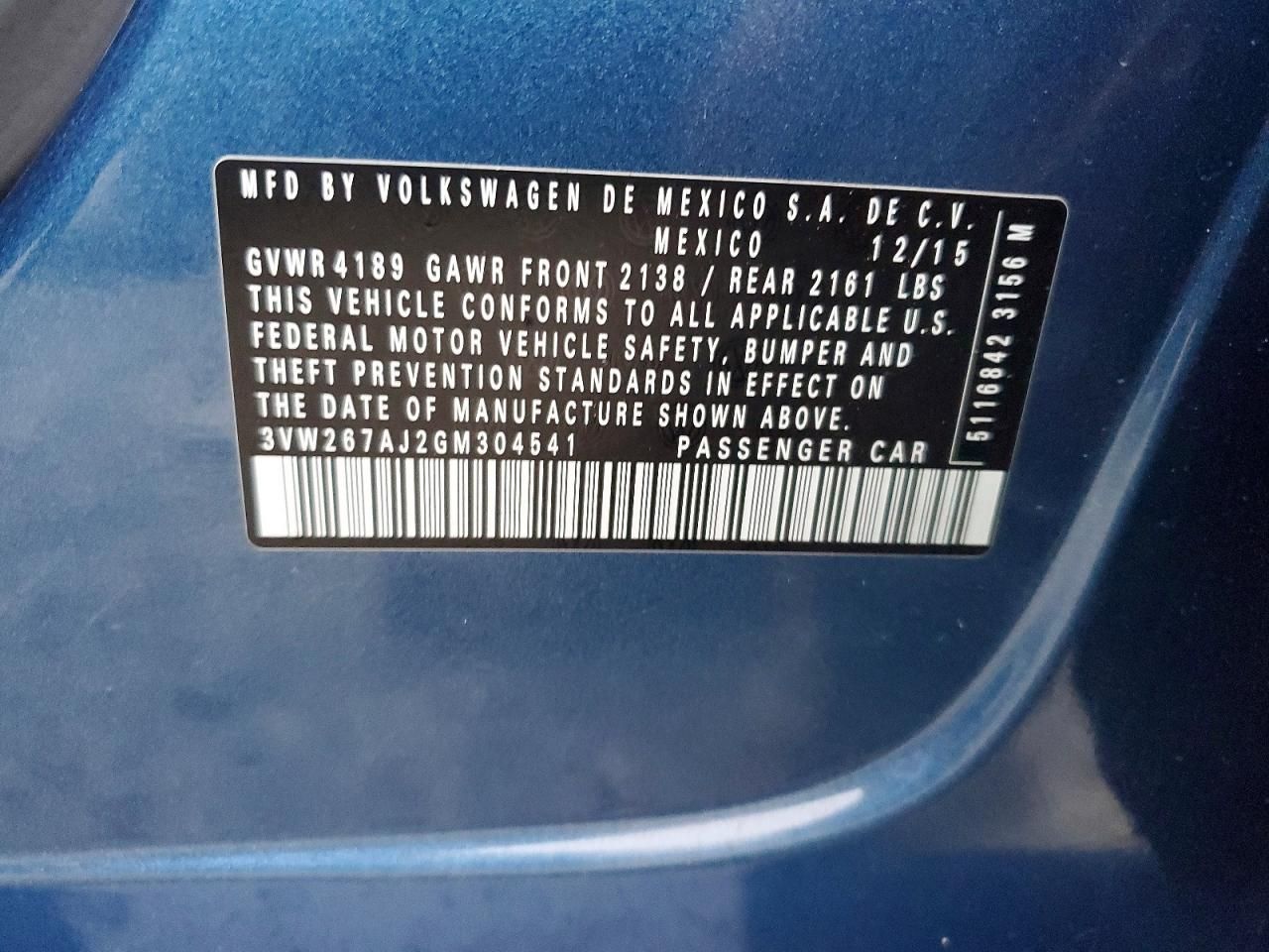 2016 Volkswagen Jetta s