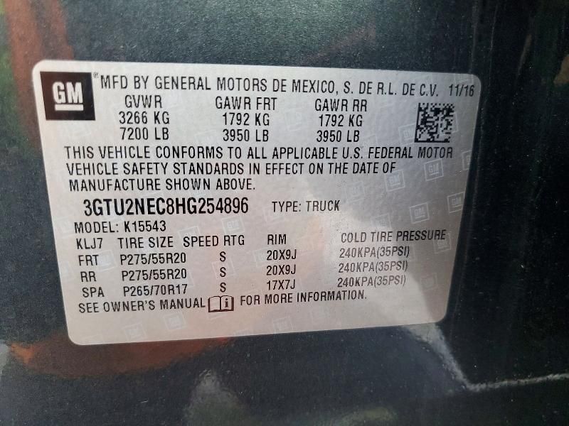 2017 GMC Sierra K1500 slt