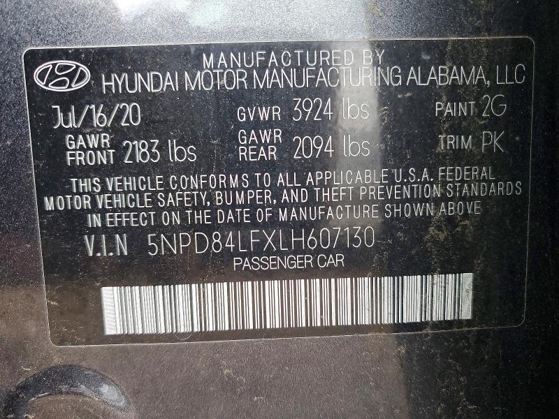 2020 Hyundai Elantra sel