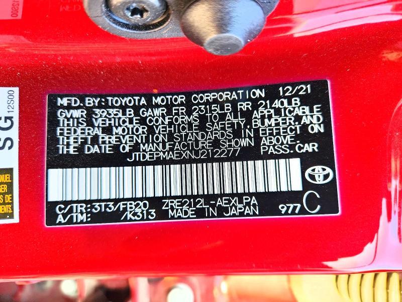 2022 Toyota Corolla le