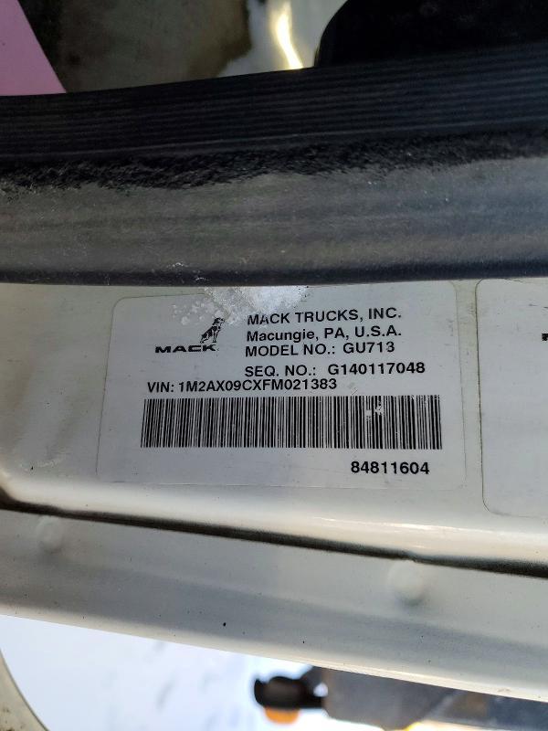2015 Mack GU (GRANITE)