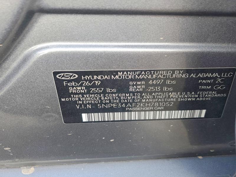 2019 Hyundai Sonata sel