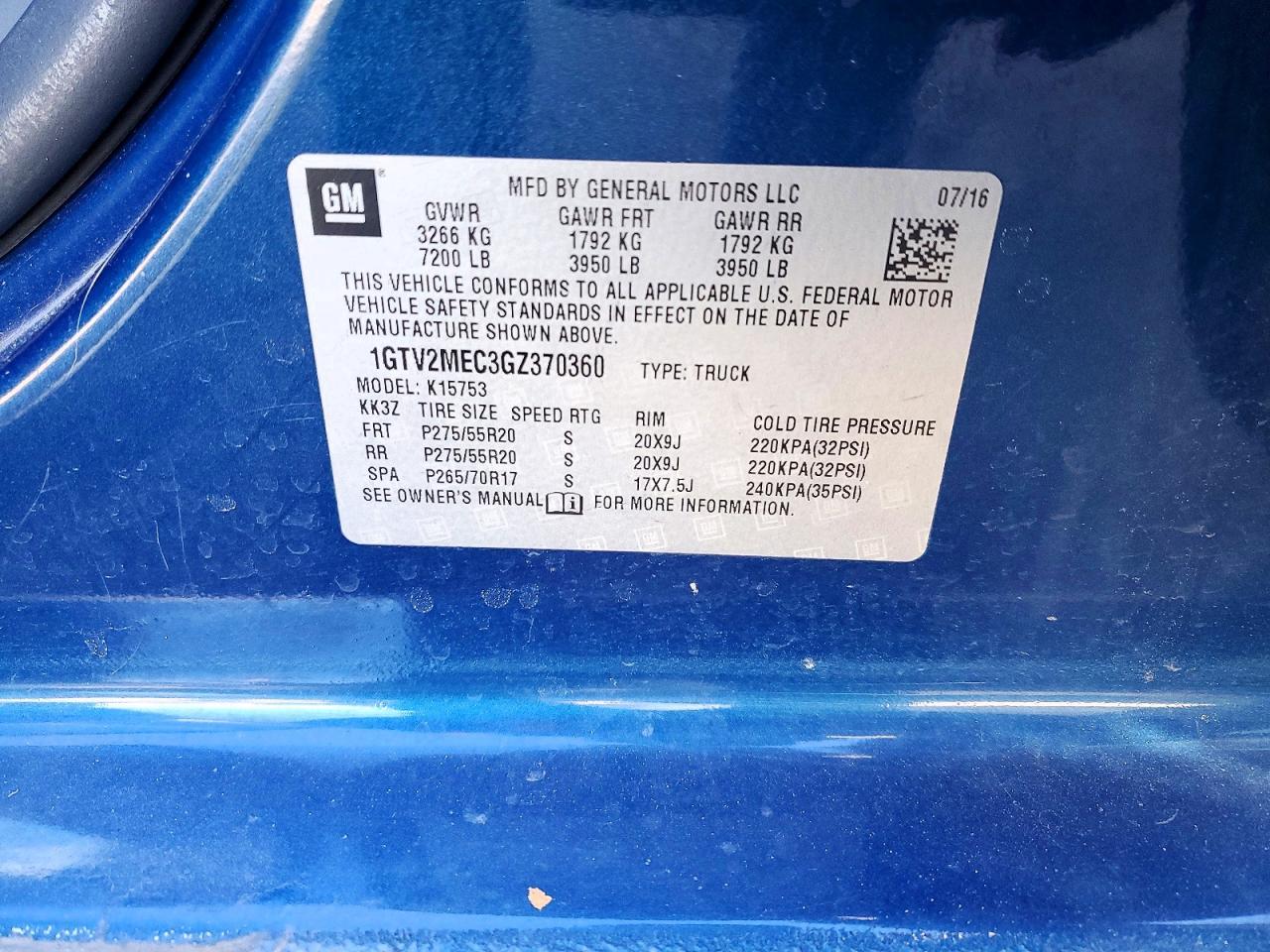 2016 GMC Sierra K1500 sle