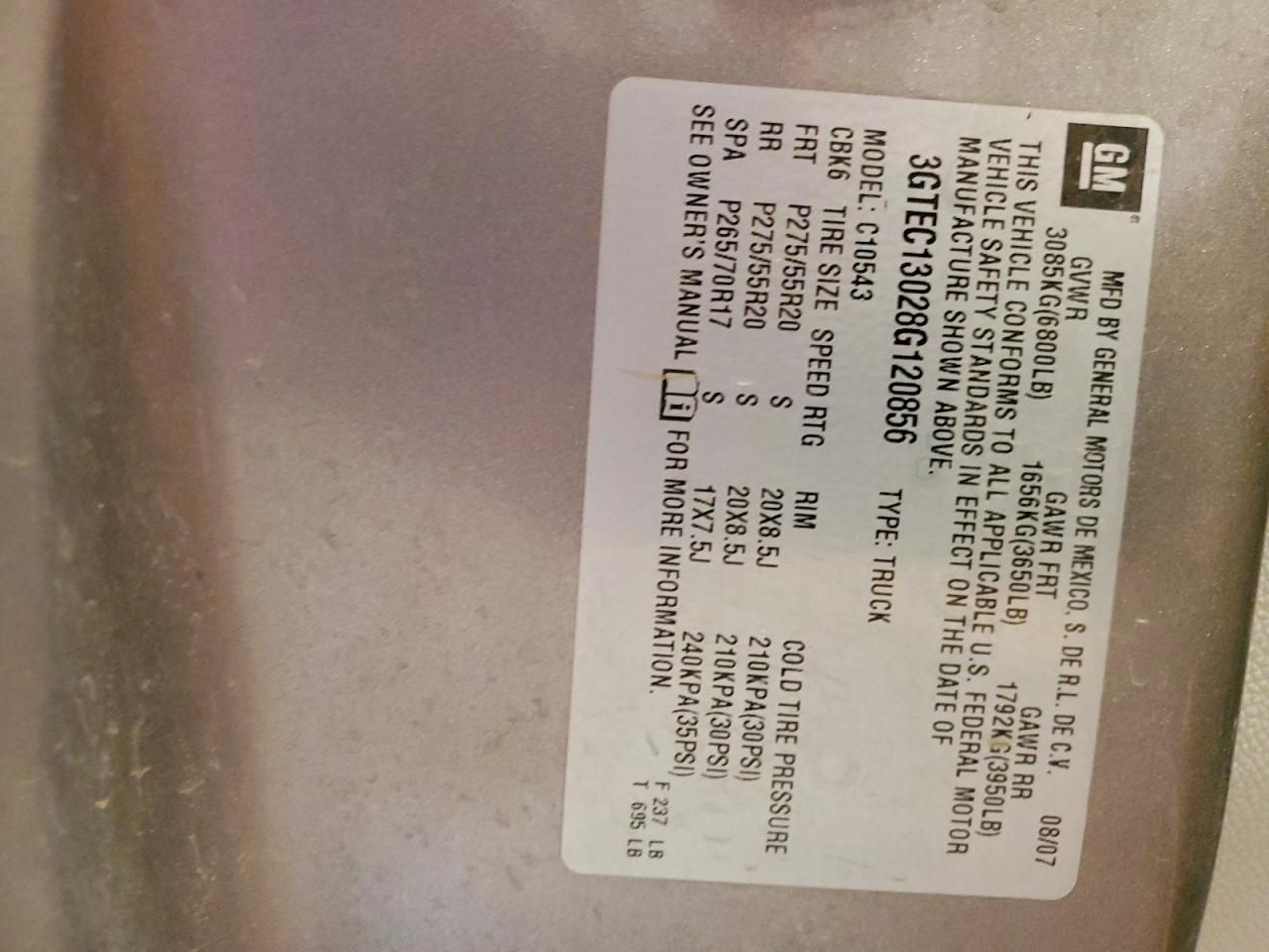 2008 GMC Sierra C1500