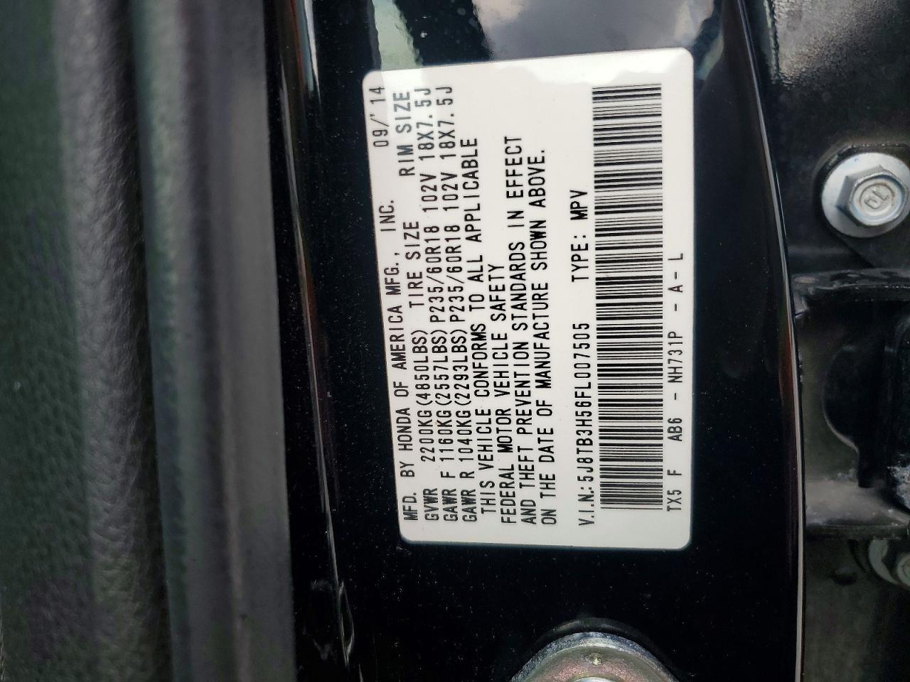 2015 Acura Rdx Technology