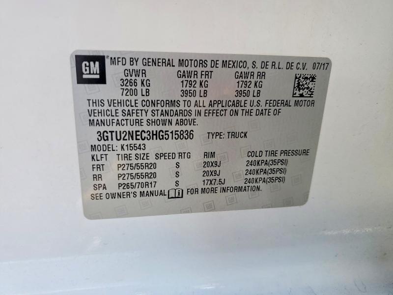 2017 GMC Sierra K1500 SLT