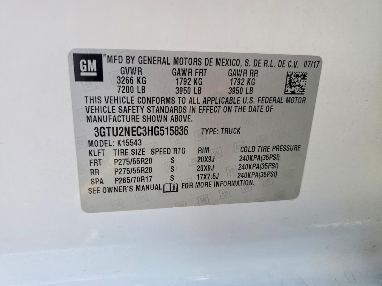 2017 GMC Sierra K1500 SLT
