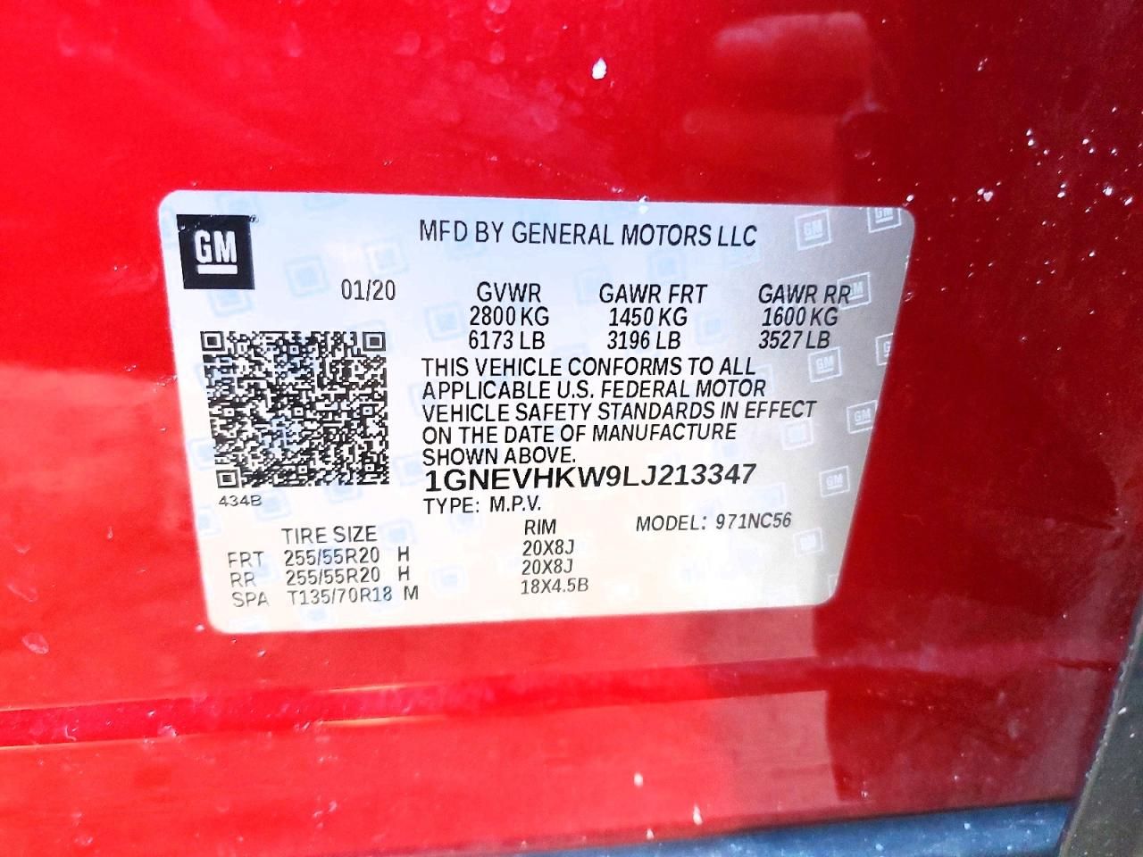 2020 Chevrolet Traverse lt