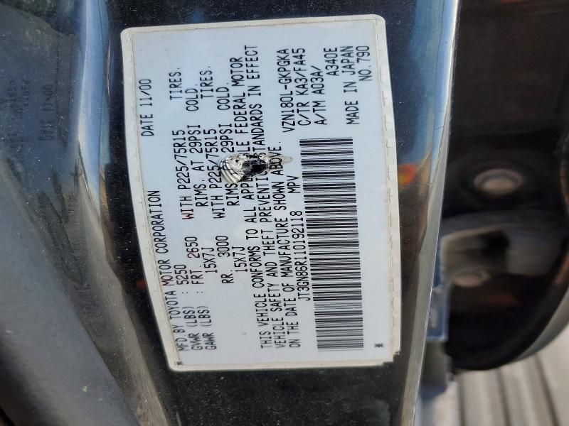 2001 Toyota 4runner SR5