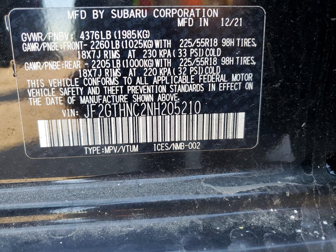 2022 Subaru Crosstrek Limited
