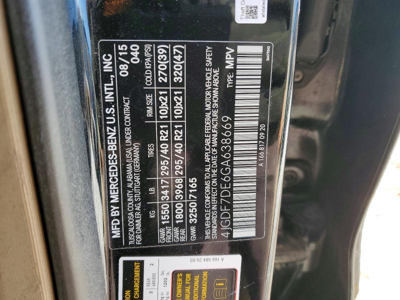 2016 Mercedes-Benz Gl 550 4matic