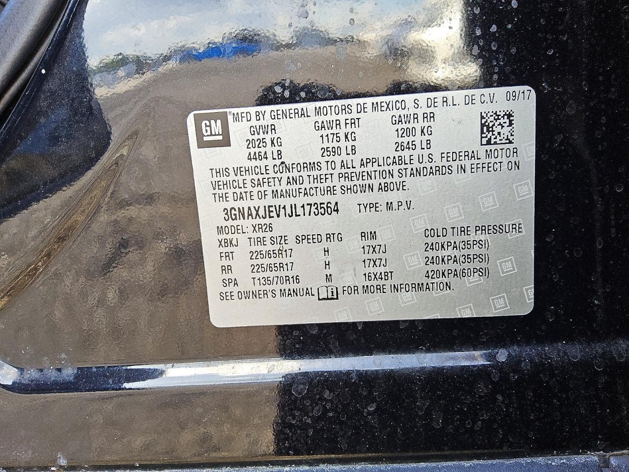 2018 Chevrolet Equinox lt