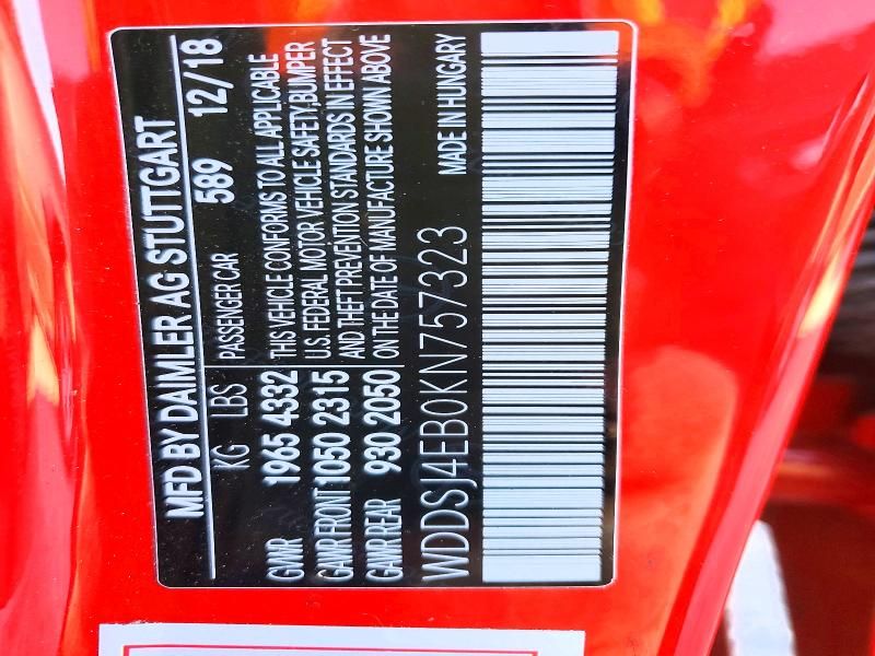 2019 Mercedes-Benz Cla 250