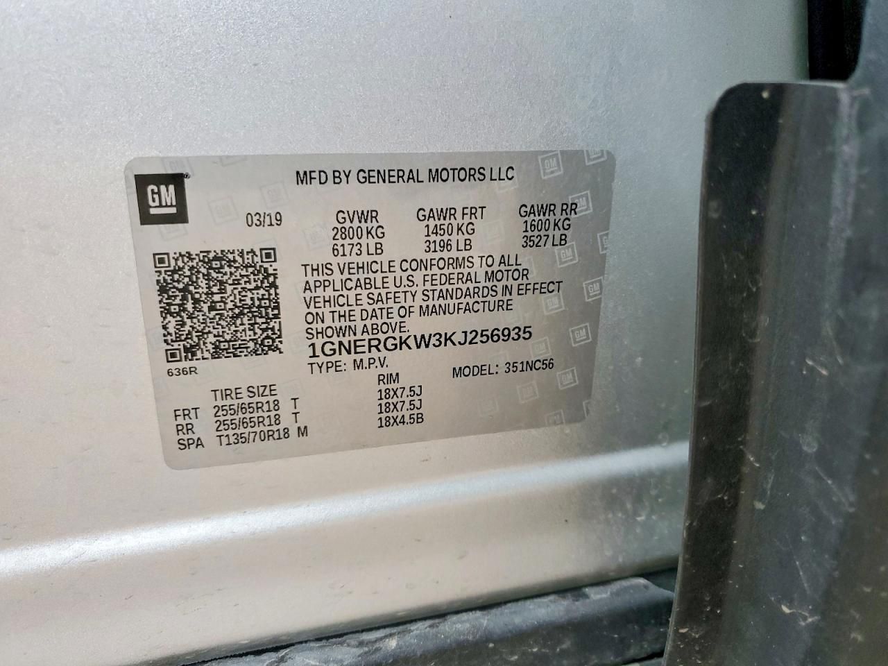 2019 Chevrolet Traverse lt