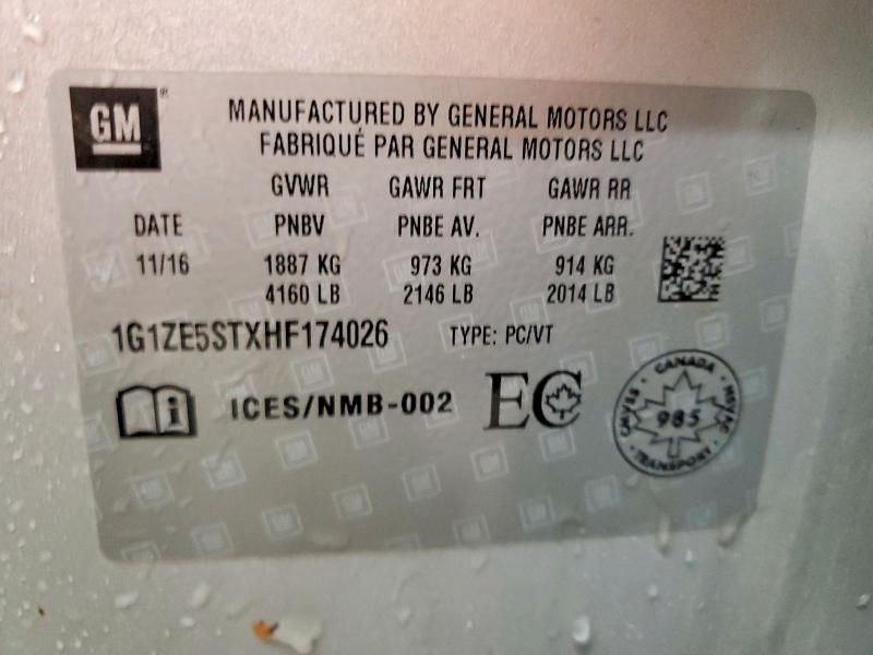 2017 Chevrolet Malibu lt