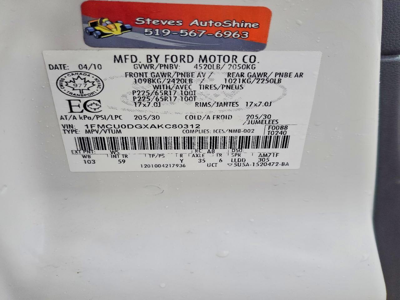 2010 Ford Escape xlt