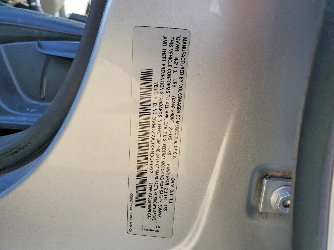 2011 Volkswagen Jetta se