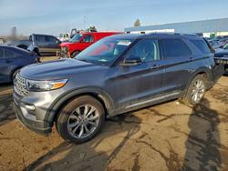 Salvage cars for sale from Copart Woodhaven, MI: 2021 Ford Explorer Limited