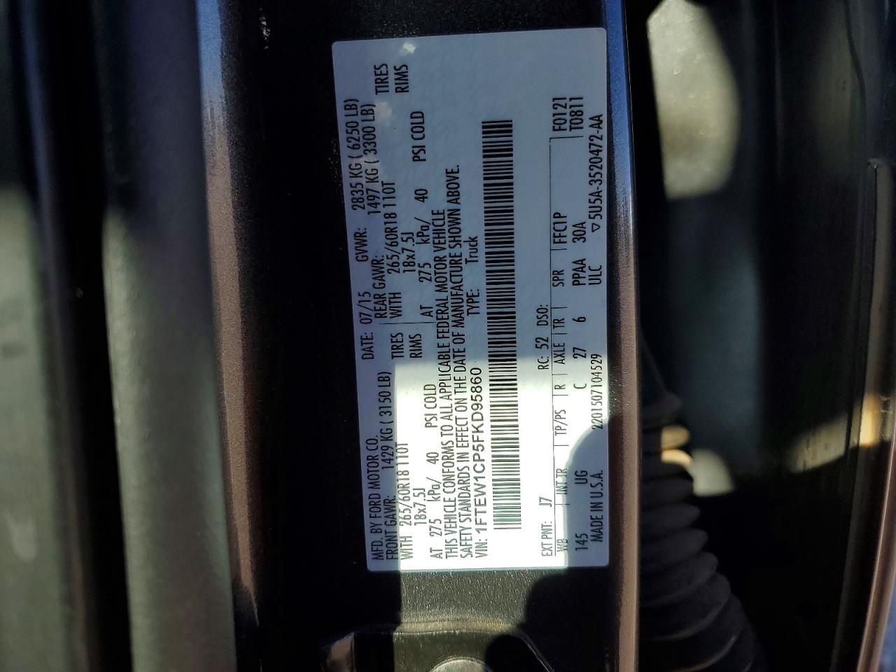 2015 Ford F150 Supercrew