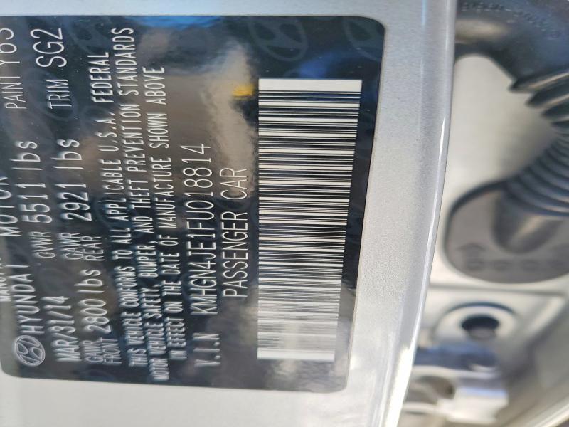 2015 Hyundai Genesis 3.8l