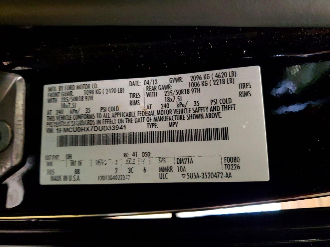 2013 Ford Escape sel