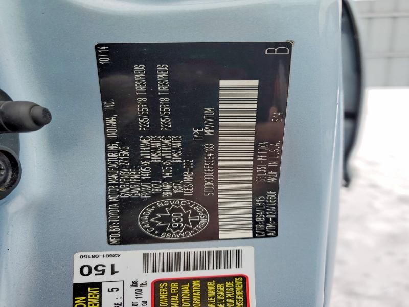 2015 Toyota Sienna xle