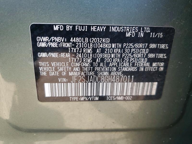 2016 Subaru Forester 2.5i Premium