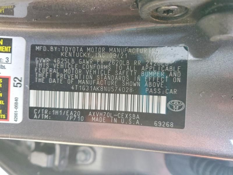 2022 Toyota Camry Night Shade