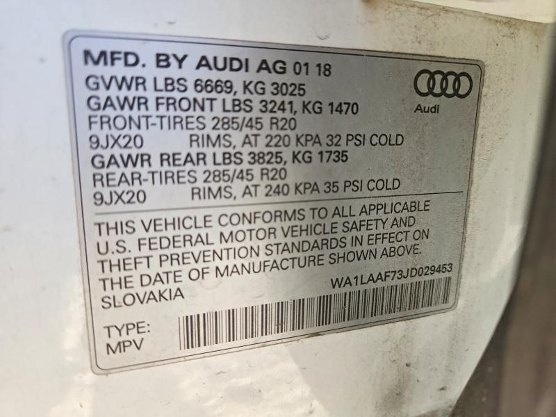 2018 Audi Q7 Premium Plus