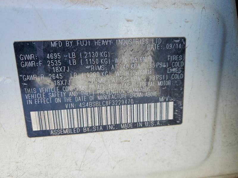 2015 Subaru Outback 2.5i Limited