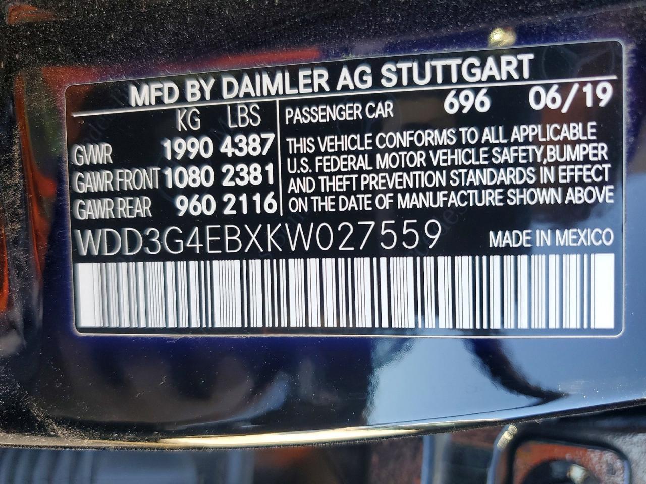 2019 Mercedes-Benz A 220