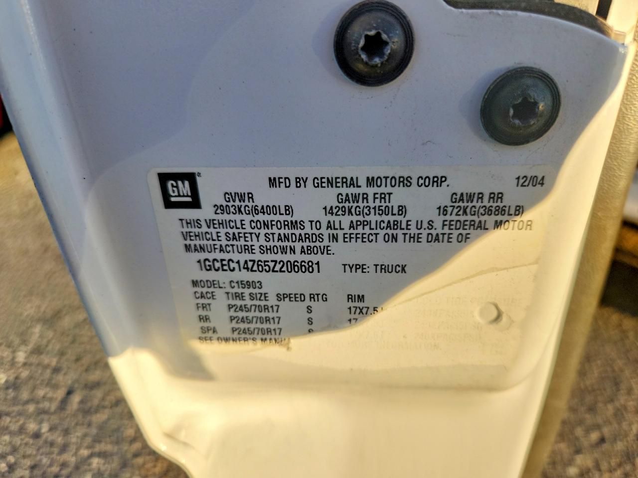 2005 Chevrolet Silverado C1500