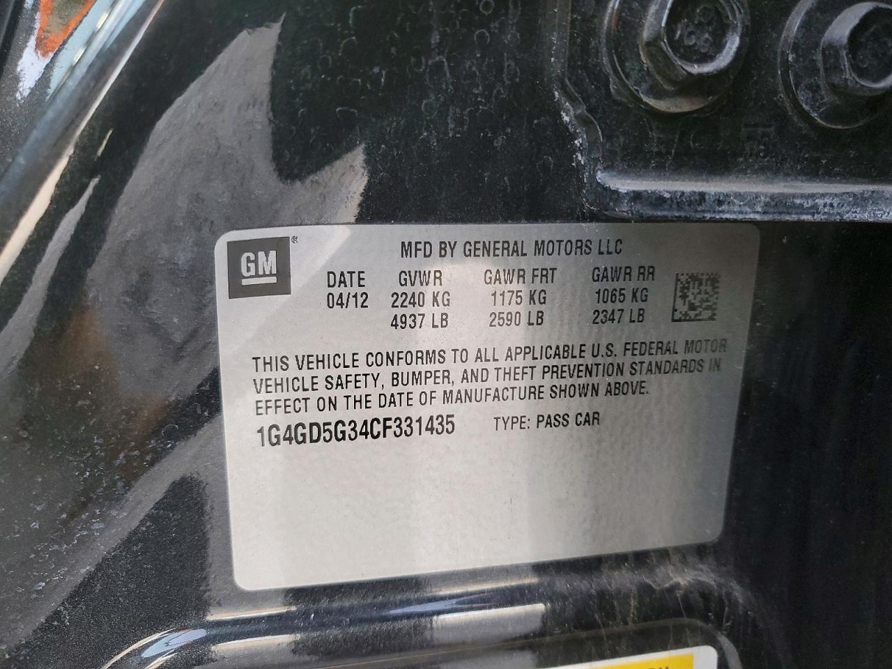 2012 Buick Lacrosse Premium