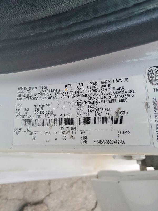 2012 Ford Fiesta ses