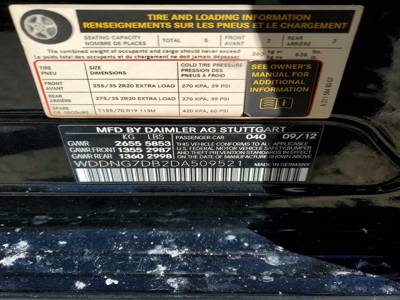 2013 Mercedes-Benz S 550